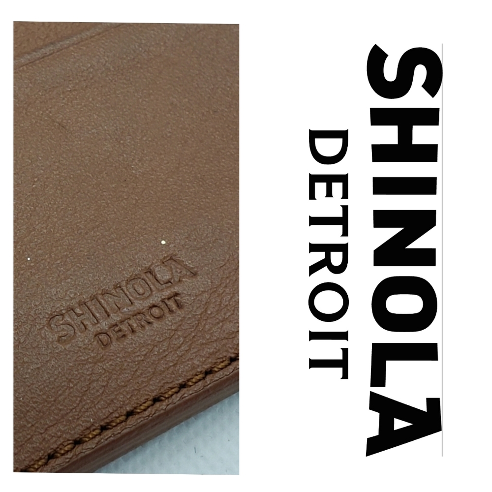 Shinola Detroit Card Holder in Bourbon